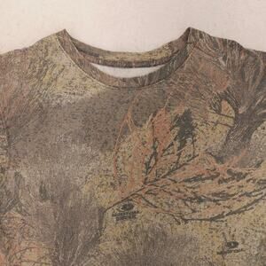 Game Winner Casual Long Sleeve Graphic T Shirt Adult Mens Size M Forest Camo